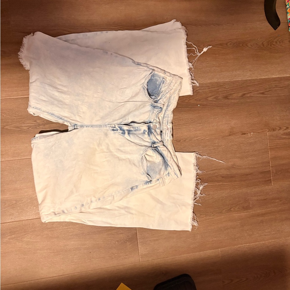 Light Wash Distressed Denim Risen Brand Jeans